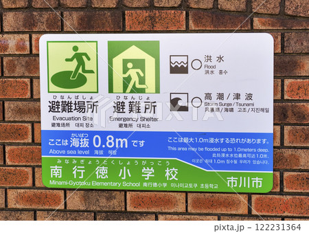 海抜表示・0.8m 122231364