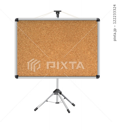 Cork board with wood frame. Empty corkboard with brown texture on transparent background. Business noticeboard. Vector Cork board with wood frame. Empty corkboard with brown texture on transparent background. Business noticeboard. Vector 122233324