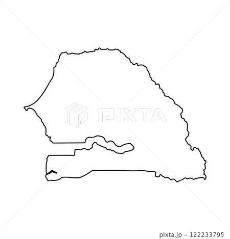 Senegal Map Icon 122233795