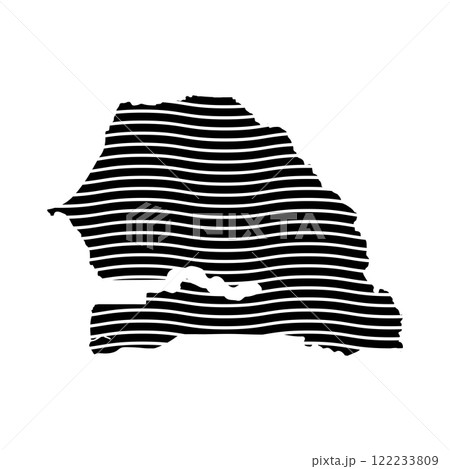 Senegal Map Icon Senegal Map Icon 122233809