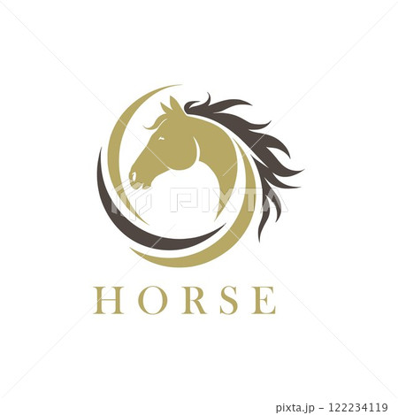 horse logo. horse silhouette. horse head vector. 122234119