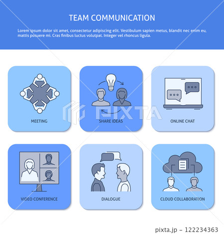 Team communication banner with place for text 122234363