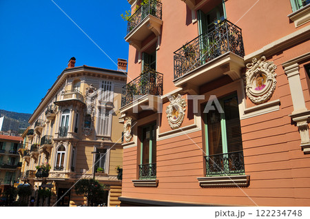 モナコのとても美しい街並み風景 122234748