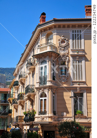 モナコのとても美しい街並み風景 モナコのとても美しい街並み風景 122234749