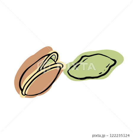 Green pistachio in its shell celebrates fresh, salty, and savory nutty goodness, ideal for snacking, culinary recipes, and Mediterranean-inspired healthy lifestyles Green pistachio in its shell celebrates fresh, salty, and savory nutty goodness, ideal for snacking, culinary recipes, and Mediterranean-inspired healthy lifestyles 122235124