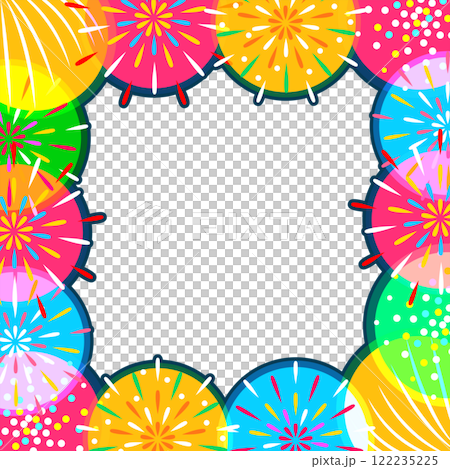 夏祭り カラフルな打ち上げ花火の壁紙・背景素材 夏祭り カラフルな打ち上げ花火の壁紙・背景素材 122235225