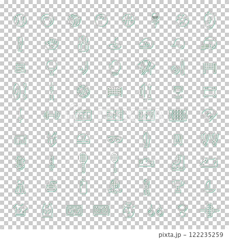 Color shadow sports related illustration icon set Color shadow sports related illustration icon set 122235259