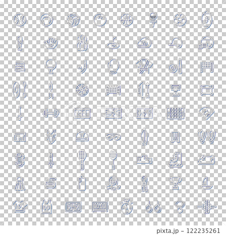 Color shadow sports related illustration icon set Color shadow sports related illustration icon set 122235261