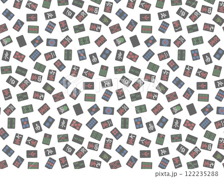 黒牌の麻雀牌壁紙イラスト 黒牌の麻雀牌壁紙イラスト 122235288