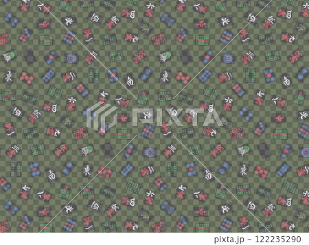 Black mahjong tile wallpaper illustration Black mahjong tile wallpaper illustration 122235290