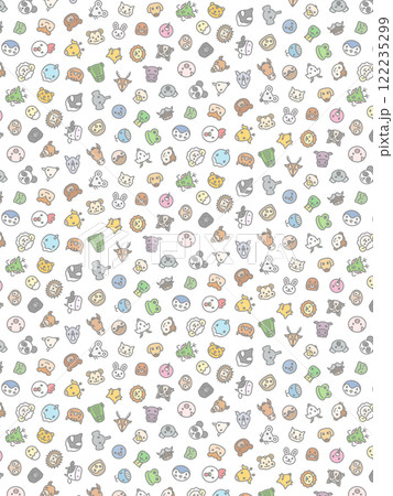 ミニ動物の壁紙イラスト 122235299