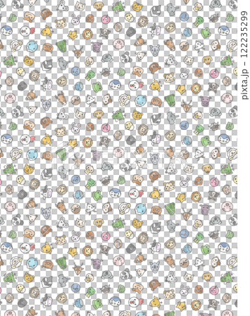 ミニ動物の壁紙イラスト 122235299