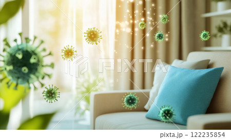 Indoor Air Quality and Virus Spread Concept 122235854