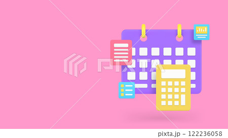 Business planning workflow process time management banner copy space vector illustration 122236058