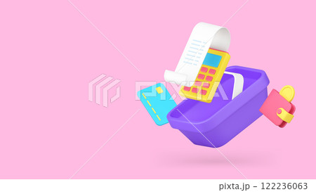 Shopping success payment approved financial transaction banner copy space vector illustration Shopping success payment approved financial transaction banner copy space vector illustration 122236063