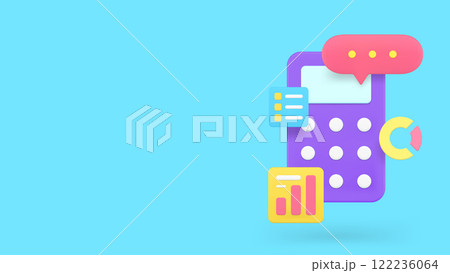 Accounting banking analyzing financial budget checking banner copy space vector illustration 122236064