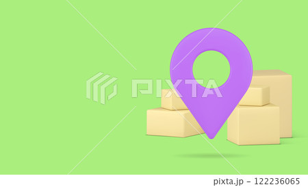 Cargo postal parcel delivery service map navigation banner copy space vector illustration Cargo postal parcel delivery service map navigation banner copy space vector illustration 122236065