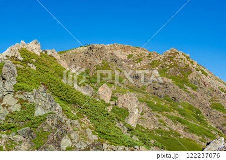 悪沢岳の山頂部 南アルプス 悪沢岳と荒川岳登山 悪沢岳の山頂部 南アルプス 悪沢岳と荒川岳登山 122237076