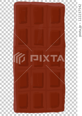 Hand-drawn illustration of a stylish chocolate bar Hand-drawn illustration of a stylish chocolate bar 122237542