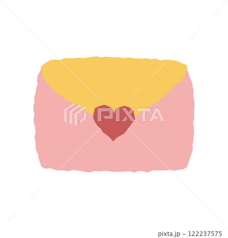 ラフなラブレターのイラスト 122237575