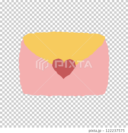 ラフなラブレターのイラスト 122237575