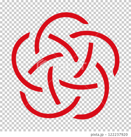 Vector illustration of plum knotted Mizuhiki with transparent background Vector illustration of plum knotted Mizuhiki with transparent background 122237920