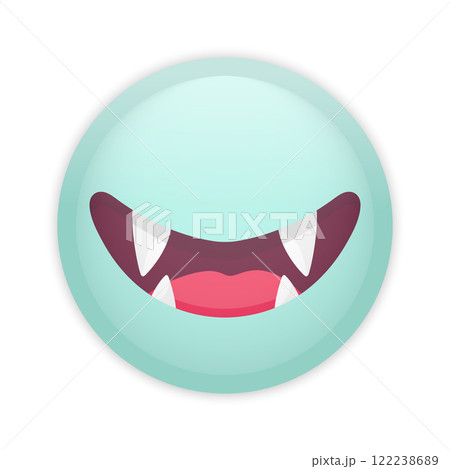 Glossy badge button with sparkling disco ball. Round plastic pin. Vector illustration Glossy badge button with sparkling disco ball. Round plastic pin. Vector illustration 122238689