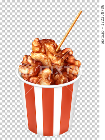 カップ唐揚げ 紙コップ入り カップ唐揚げ 紙コップ入り 122238786