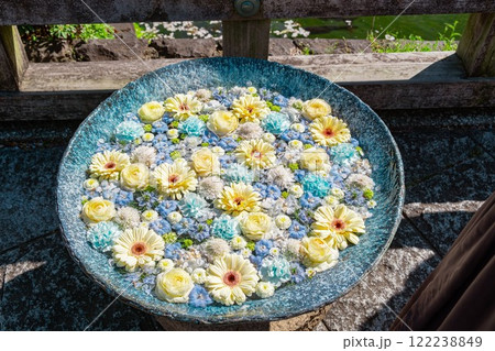 行田市 忍城の花手水 122238849