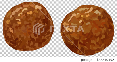 肉丸便當配菜向量素材 122240452