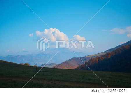 a view of autumn Armenian mountains covered with forest a view of autumn Armenian mountains covered with forest 122240954