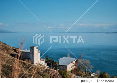 a view of Lake Sevan, Armenia in autumn a view of Lake Sevan, Armenia in autumn 122240968