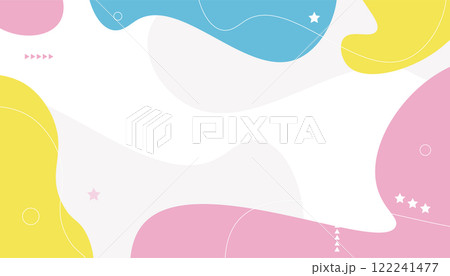 Abstract background with geometric shapes in pastel colors. Vector illustration. 122241477