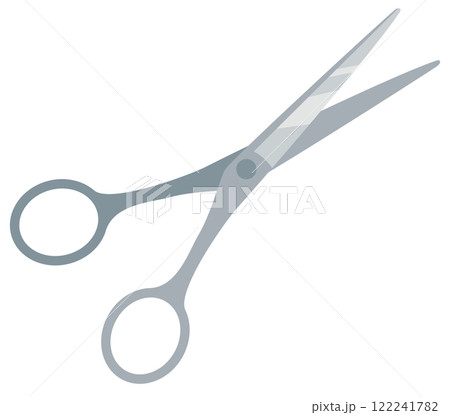 シンプルな開いたハサミのベクターイラストアイコン 122241782