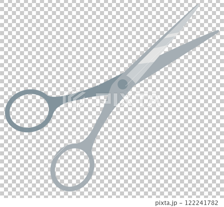 シンプルな開いたハサミのベクターイラストアイコン 122241782