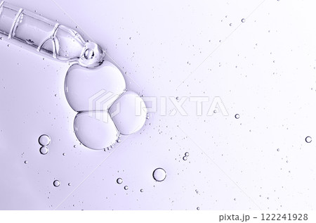 The texture of a cosmetic skin serum or body gel or moisturizer or shampoo. Copy space 122241928
