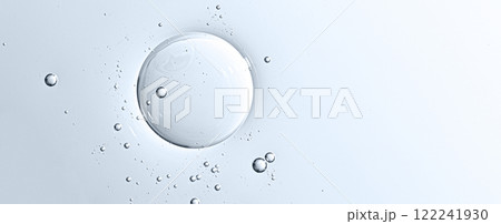 The texture of a cosmetic skin serum or body gel or moisturizer or shampoo. Copy space 122241930