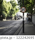 20mph speed sign in urban setting, London, England 122242695