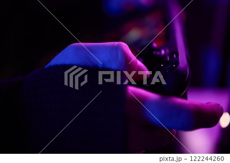 Enjoy an exciting gaming session with a handheld console full of thrills and adventures Enjoy an exciting gaming session with a handheld console full of thrills and adventures 122244260