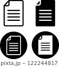 テキストファイル　アイコンセット 122244817