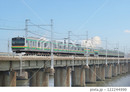 東海道本線　茅ヶ崎－平塚　JR東日本　E231系1000番台　K-36編成（国府津） 122244990