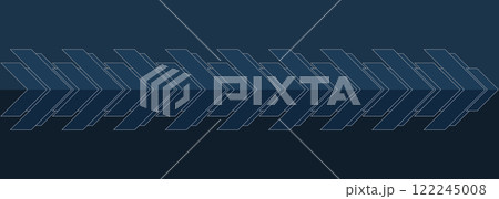 Blue 3D arrows on dark blue background 122245008