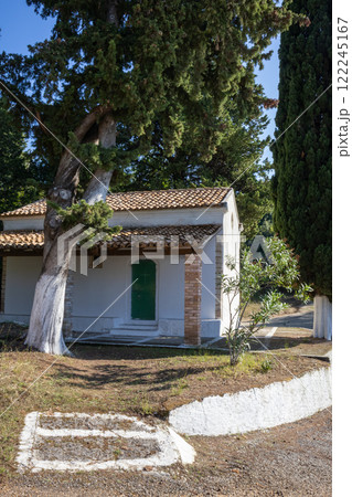 Chapel in the garden, Parakklesi, Corfu, Greece 122245167