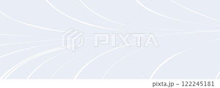 White modern abstract wide banner background with soft curves. 122245181
