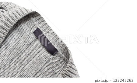 Ripped paper on black background, space for advertising copy. 122245262