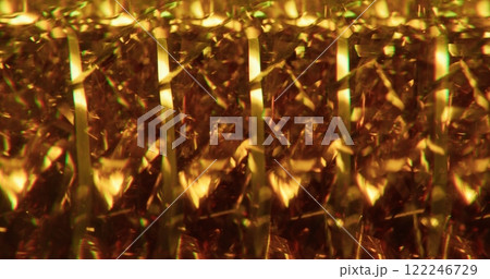 Blur festive shine. Magic glowing. Golden yellow color sparkling flare gleaming bright flicker on art abstract bokeh light background. Blur festive shine. Magic glowing. Golden yellow color sparkling flare gleaming bright flicker on art abstract bokeh light background. 122246729