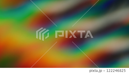 Blurred colorful light. Rainbow circular. Defocused leak green yellow rays bright flickers stripes lines beam lens flaring on abstract art background. 122246825