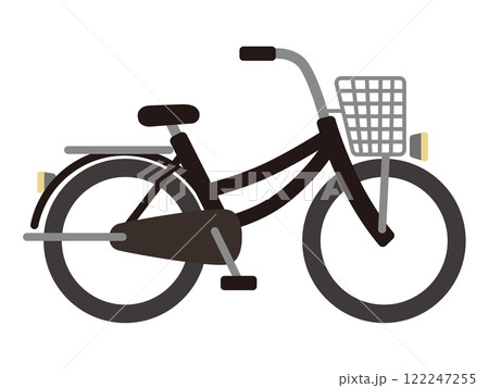 シンプルな自転車のベクターイラスト 122247255