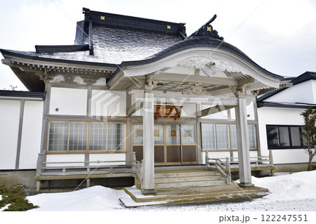 冬の北海道乙部町で日蓮宗本昭寺境内の風景を撮影 冬の北海道乙部町で日蓮宗本昭寺境内の風景を撮影 122247551