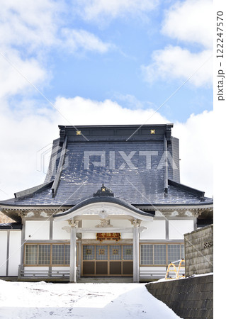 冬の北海道乙部町で日蓮宗本昭寺境内の風景を撮影 冬の北海道乙部町で日蓮宗本昭寺境内の風景を撮影 122247570
